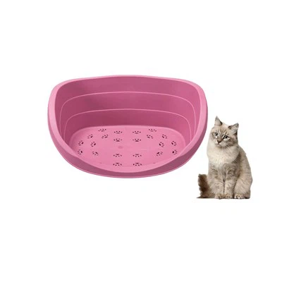 מיטת כלבים סגלגלה עמידה מפלסטיק